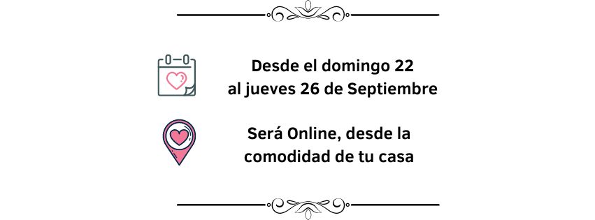 Desde el domingo 22 al jueves 26 de Septiembre